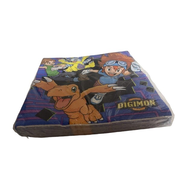 DIGIMON Party Napkins (16) Birthday Party Supplies - Picture 5 of 12